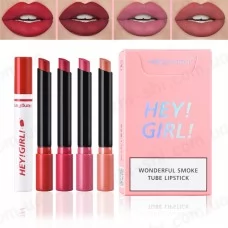 Оригінал. Набір помад - Hey! Girl! - 4 помади ідеальних відтінків - Креативний подарунок